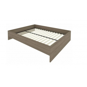 Кровать без изголовья с ортопедическим основанием С-К-160 /1650x2050x400 мм/Вяз благородный/