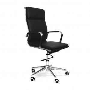 RT-06Q Кресло для руководителя экокожа, механизм knee-tilt, черный