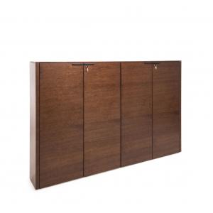 РЭЙЛ/RAIL ШКАФ Д/БУМАГ+ ГАРДЕРОБ SET_Wardr.+Bookcase_RT ДУБ ТАБАК