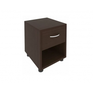 Тумба прикроватная с нишей и ящиком С-ТПЯ-3 /400x450x500/Венге цаво/