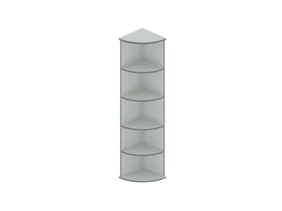 А-35 Стеллаж угловой 40*40*191 /светло-серый/