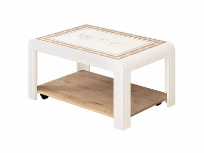 РАСПРОДАЖА! Агат-31.10 Дуб Бунратти/Ваниль Стол журнальный 900х600х450