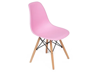 ЛИКВИДАЦИЯ! Стул Secret De Maison Cindy (EAMES)(mod.001)(береза/металл/сиденье пластик,св-розовый