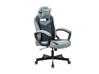 Кресло игровое Zombie VIKING 6 KNIGHT BL FABRIC синий крестовина металл