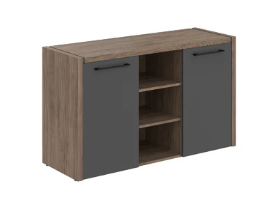 MORRIS MTF 140t Тумба с фригобаром 1400x492x828  Кария пальмира/Антрацит