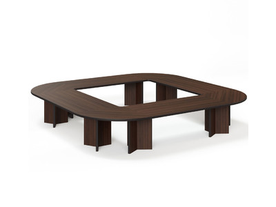 TEMPIO LEGNO СТОЛ ПЕРЕГОВОРОВ 416Х416 ОРЕХ