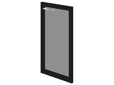 Kv-03.1R Дверь низкая стеклянная правая 440x22x800