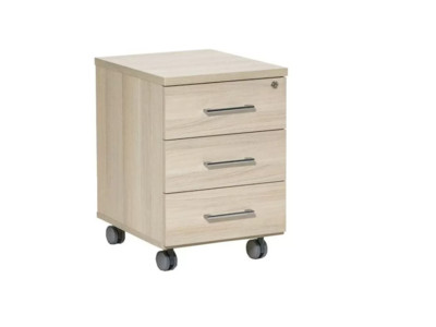 FERMO WOOD Тумба подкатная, 3 ящика 72T002 410x500x600/дуб светлый/