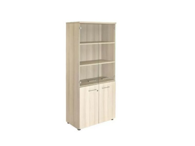 FERMO Шкаф комбинированный 72H002 800x420x1820 /cветлый дуб/белый/
