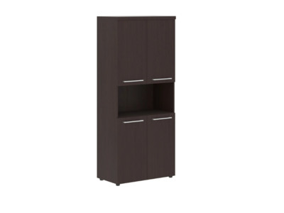 AHC 85.4 Шкаф с 2-мя комплектами глухих малых дверей и топом 850x430x1968 /Венге Магия/