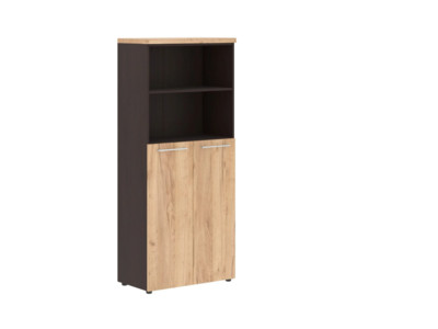 AHC 85.6 Шкаф с глухими средними дверьми и топом 850x430x1968 /Дуб Бофорд/Венге Магия/
