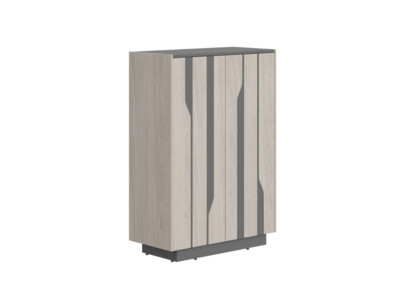 СФ-574202 Шкаф средний 900x430x1305 /Дуб серый/Антрацит/