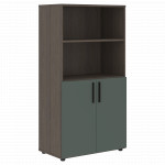 VMCS 80.5 Шкаф с глухими малыми дверьми 800х430х781 /Дуб сильвер/Нефрит/