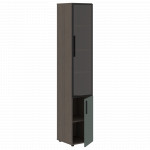 VHCS 40.2 (L/R) Шкаф-колонка комбинированная 400х430х2253 /Дуб сильвер/Нефрит/