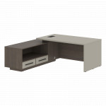 VCT 1919 (L/R) Стол руководителя 1900х1900х750 /Дуб Сильвер/Аметист/