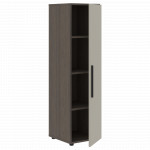 VMCS 40.1 Шкаф-колонка с глухой средней дверью 400х430х781 /Дуб сильвер/Аметист/