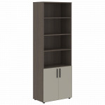 VHCS 80.5 Шкаф с 1 комплектом глухих малых дверей 800х430х2285 /Дуб сильвер/Аметист/