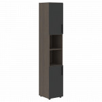 VHCS 40.4 Шкаф-колонка с глухими малыми дверьми 400х430х2253 /Дуб сильвер/Яшма/