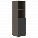 VMCS 40.5 Шкаф-колонка с глухой малой дверью 400х430х781 /Дуб сильвер/Яшма/