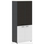 Шкаф комбинированный с дверьми в металлической рамке JHC 85.7  856x450x1950 мм/
