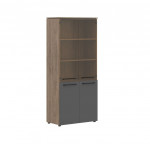Шкаф комбинированный Enio MHC 85.2  854x441x1956/Кария Пальмира/Антрацит/