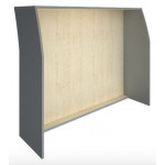 RIVA  А.РС-3 Стойка прямая 1400  1444x506x1150 мм /клен/металлик/