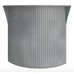 RIVA  А.РС-5.5 Стойка угловая (радиусный элемент - ролета)  950x950x1150 мм /клен/металлик/