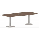 ПРГ-4 Стол для переговоров 2400x1200x750 мм /ясень шимо/белый/