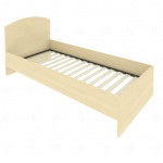Кровать с изголовьем и ортопедическим основанием С-КИ-90 /950x2050x900 мм/Акация лорка/