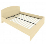 Кровать с изголовьем и ортопедическим основанием С-КИ-160 /1650x2050x900 мм/Акация лорка/