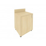 Тумба с полкой с бортиком левая С-Т-60 Л /600x550x750 мм/Акация лорка/