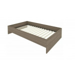 Кровать без изголовья с ортопедическим основанием С-К-120 /1250x2050x400 мм/Вяз благородный/