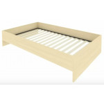 Кровать без изголовья с ортопедическим основанием С-К-120 /1250x2050x400/Клён/