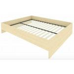 Кровать без изголовья с ортопедическим основанием С-К-160 /1650x2050x400/Клён/