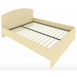 Кровать с изголовьем и ортопедическим основанием С-КИ-160 /1650x2050x900/Клён/