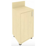 Тумба (узкая) с полкой с бортиком левая С-ТУ-40 Л /400x400x750/Клён/