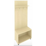 Вешалка с багажницей С-ВБ-80 /800x400x2050/Клён/