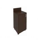 Тумба (узкая) с полкой с бортиком левая С-ТУ-40 Л /400x400x750/Венге цаво/