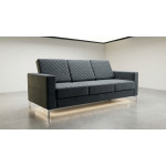 Диван трехместный 1920 х 830 х 830 Серый велюр