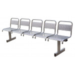 Секция разборная из 5-ти стульев /серая/