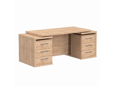 TORR TDT 197 Стол 2-х тумбовый  дуб Каньон 1900х750х750