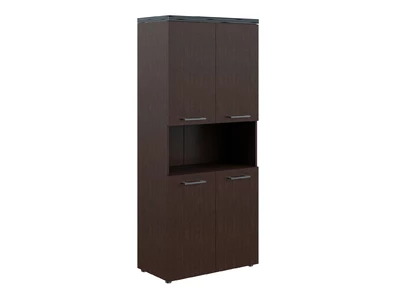 TORR THC 85.4 Шкаф с 2-мя комплектами глухих малых дверей и топом 856x450x1968 мм/венге/