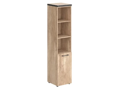 TORR THC 42.5 Шкаф колонка с глухой малой дверью и топом 432x450x1968 мм/дуб каньон/
