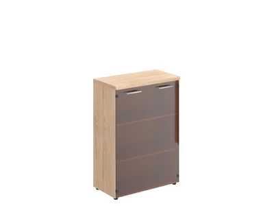 TORR Z TMC 85.2 Шкаф со стеклянными дверьми и топом 850x430x1203 мм/дуб Бофорд/