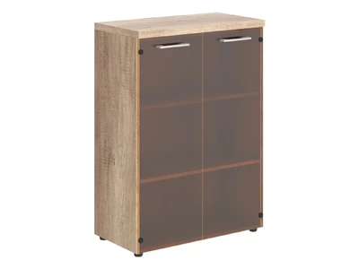 TORR Z TMC 85.2 Шкаф со стеклянными дверьми и топом 850x430x1203 мм/дуб каньон/