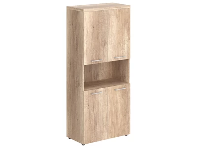 TORR Z THC 85.4 Шкаф с 2-мя комплектами глухих малых дверей и топом 850x430x1968 мм/дуб каньон/