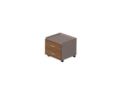 W-18 Тумба мобильная 450x450x400 мм/Рэдфокс/Мокко/