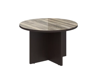 MORRIS MCT 120 Конференц-стол, 1200x1200x750/Дуб Базель/Венге Магия/